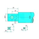 Homlokrakodó tüske Mailleux 43008600000 - 860 mm