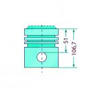 Dugattyúkészlet Valtra-Valmet V836666103