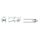 Rendsodró fog készlet Deutz-Fahr 52516502731 (567 mm x 95 mm - 10 db)