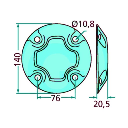 Kaszatárcsa fedél Fella 130428, 476261