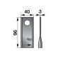 Kaszapenge készlet bal Deutz-Fahr 96 x 40 x 3 mm (25 db)