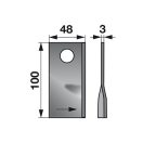 Kaszapenge készlet bal Pöttinger 100 x 48 x 3 mm (25 db)