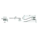 Rendterítő fog bal készlet Marangon 5250124200 (441 mm x 90 mm - 10 db)