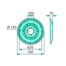 Kaszatányér Vicon VGME-02, ME-02