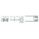 Rendfelszedő fog Mengele  03-020350 (146 mm x 67 mm)