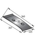 Orrbetét készlet Naud 5601003054502R (jobb)