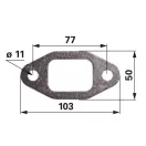 Kipufogótorok tömítés Case IH 504081248, 2852743, 2830445