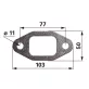   Kipufogótorok tömítés Case IH 504081248, 2852743, 2830445