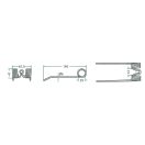 Rendfelszedő fog Mengele 52503-128563 (195 mm x 67.5 mm)