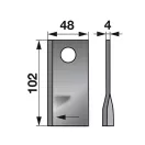 Kaszapenge készlet jobb Niemeyer 102 x 48 x 4 mm (25 db)