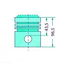 Dugattyúkészlet Case IH 8094740