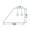 Trágyabeforgató ekevas Röwer 560159290900 (jobb)