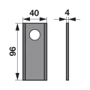 Set lame cositoare JF-Stoll 96 x 40 x 4 mm (25 buc.)