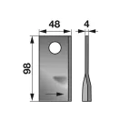 Set lame cositoare stânga JF-Stoll 98 x 48 x 4 mm (25 buc.)
