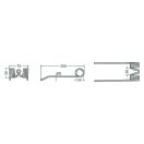 Rendfelszedő fog készlet Claas 5258072970 (206 mm x 75 mm - 10 db)