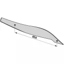 Kormánylemez sáv készlet Kuhn 56028H0403240 (jobb)