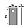 Kaszapenge készlet Pöttinger 525434994 (96 mm x 50 mm - 25 db)