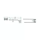 Rendterítő fog Kuhn - 360 mm x 117 mm