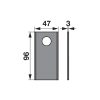 Kaszapenge készlet SIP 525152147607 (96 mm x 47 mm - 25 db)