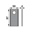 Set lame cositoare JF-Stoll 97 x 50 x 4 mm (25 buc.)