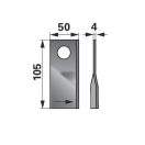Kaszapenge készlet bal John Deere 105 x 50 x 4 mm (25 db)