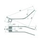 Rendterítő fog Borello 525525139 (485 mm x 98 mm)