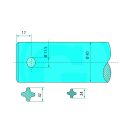 Homlokrakodó tüske Chillton 43012000000 - 1200 mm