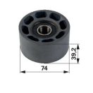 Feszítőgörgő New Holland 87840244, APV2706