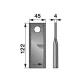 Kaszapenge készlet bal Claas 122 x 45 x 4 mm (25 db)