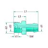 Tömlőcsatlakozó - M14 x 1.5 (10 db)