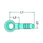 Gyűrűs csatlakozó - M10 x 5.5 mm (10 db)