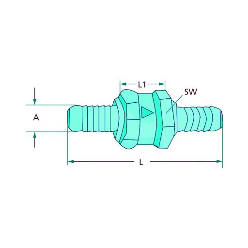 Visszacsapó szelep - 12 mm