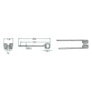 Rendterítő fog jobb Kuhn 52558740700 (394 mm x 110 mm)