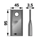   Kaszapenge készlet jobb New Holland 95 x 45 x 3,5 mm (25 db)