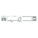 Rendfelszedő fog készlet Kuhn 52506296285 (170 mm x 62 mm - 10 db)