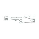 Rendterítő fog PZ 525PZ193 (335 mm x 111 mm)