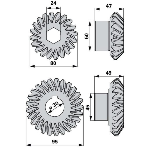 Kúpfogaskerék készlet Fella 140517