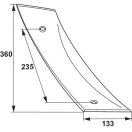 Kormánylemez előtét Gregoire-Besson 56037173322 (jobb)