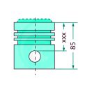 Dugattyúkészlet Kubota 1J550-21112