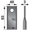 Kaszapenge készlet bal Pöttinger 93 x 40 x 3 mm (25 db)