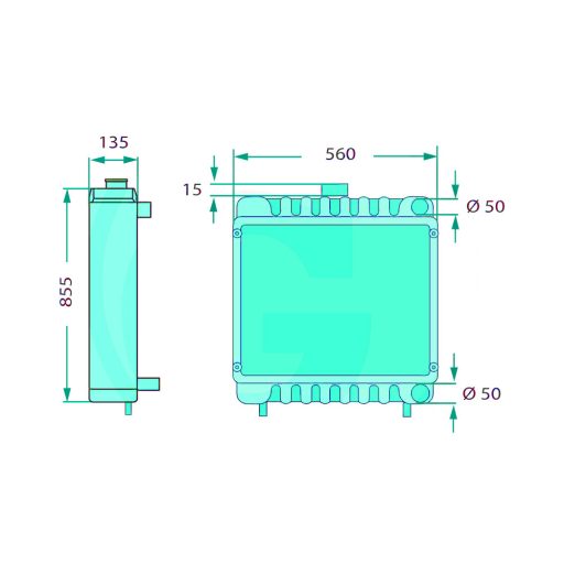 Hűtő New Holland 82013306, 82008037