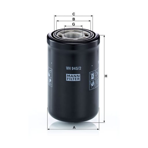 Hidraulikaolaj szűrő MANN-FILTER WH9452 - New Holland