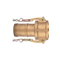   Camlock sárgaréz M-elem tömlőcsonkkal 1" - 25 mm tömlőhöz