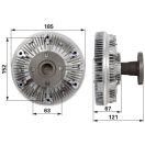 Viszkokuplung John Deere AL155874, AL167770, AL155873, AL167769, AM-19147-1-M