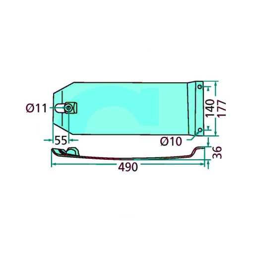 Csúszótalp Fella 130699, 13172409, 105421, 426306, 130685