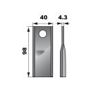 Kaszapenge készlet bal Deutz-Fahr 98 x 40 x 4,3 mm (25 db)