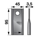 Kaszapenge készlet bal John Deere 95 x 45 x 3,5 mm (25 db)
