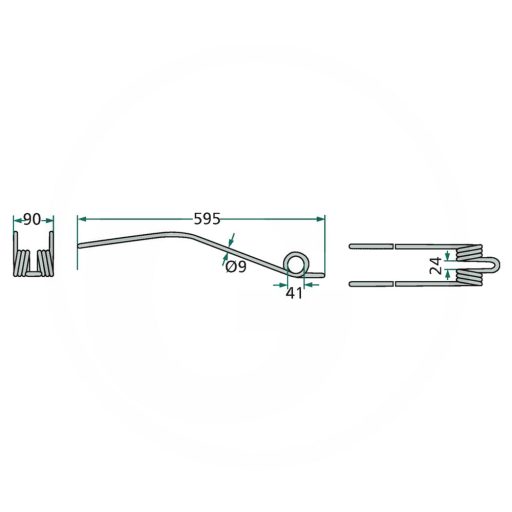 Rendsodró fog PZ 52516600420 (595 mm x 90 mm)