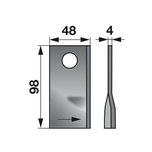 Kaszapenge készlet bal Fella 98 x 48 x 4 mm (25 db)