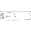Kormánylemez toldat Rabe 5602227011802 (bal)